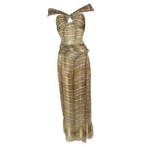 Roberto Cavalli 2007 maxi skirt and top set